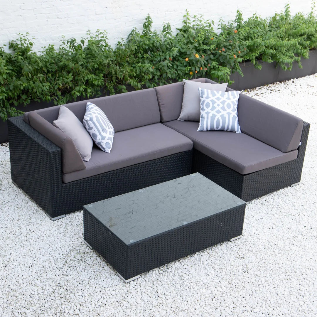 Hampton Patio Set With Or Without Firepit Outdoor Luxury Garden